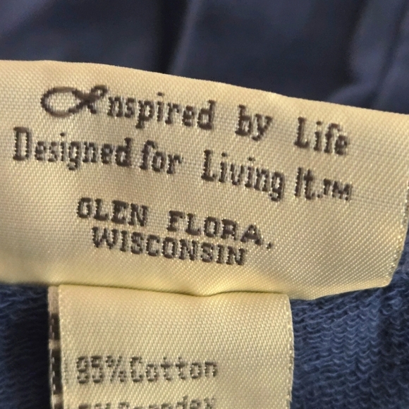 Artisan Women's XL Blue Pullover Drawstring Hoodie Floral Embroidery - Picture 10 of 11